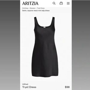 Aritzia Wilfred Tryst Dress in Black
